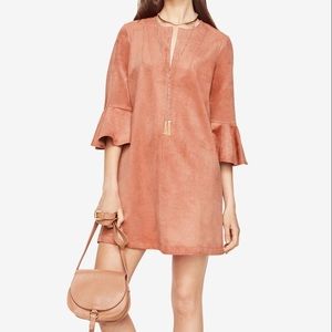 BCBGMAXAZRIA Catier Faux-Suede Dress
